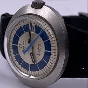 omega vintage 1970 dynamic lady blue and silver dial st566015 2
