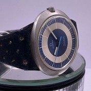 omega vintage dynamic blue and grey  orig strap and buckle 3