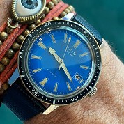 prim vintage diver sport incredible blue dial 1