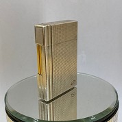 vintage dupont classic silver and gold plated gas lighter briquet de poche rare 1